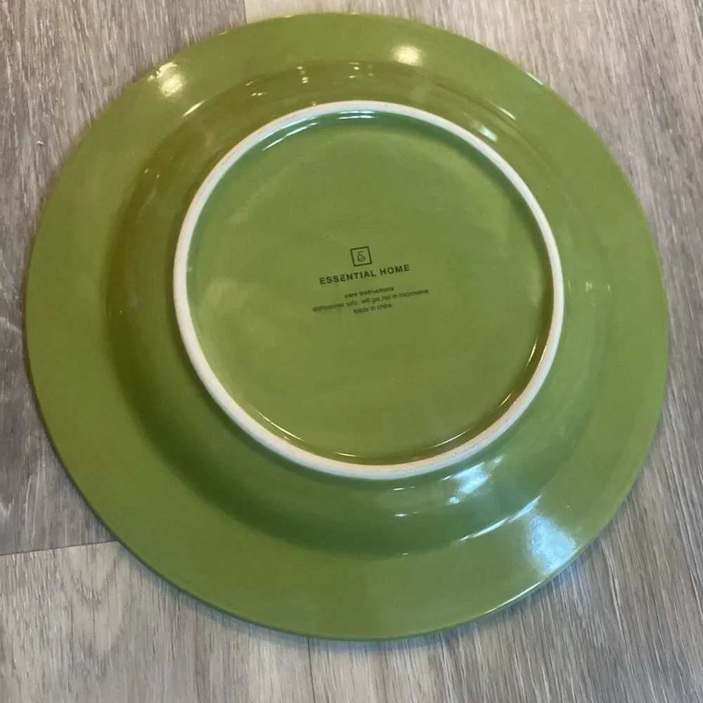 Set of 4 Essential Home Salad Plates In Fiesta Green ~ 8 5/8” Vintage 2005 HTF